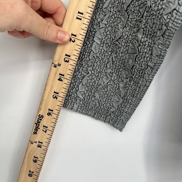 Vtg Y2K Magic Crush Textured Top OS Crinkle Blouse Stretch Fit Retro Maximalist - Picture 7 of 9